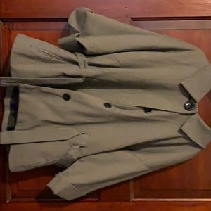 Black and white coat